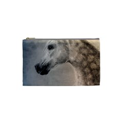 Grey Arabian Horse Cosmetic Bag (small)  by TwoFriendsGallery