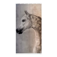 Grey Arabian Horse Shower Curtain 36  X 72  (stall)  by TwoFriendsGallery