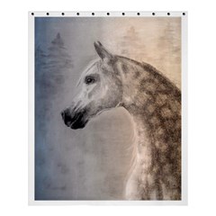 Grey Arabian Horse Shower Curtain 60  X 72  (medium)  by TwoFriendsGallery