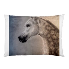 Grey Arabian Horse Pillow Cases (two Sides)