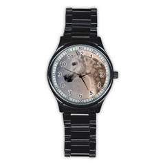 Grey Arabian Horse Stainless Steel Round Watches by TwoFriendsGallery