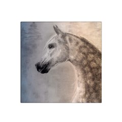 Grey Arabian Horse Satin Bandana Scarf by TwoFriendsGallery