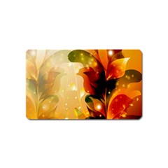 Awesome Colorful, Glowing Leaves  Magnet (name Card) by FantasyWorld7