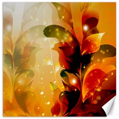 Awesome Colorful, Glowing Leaves  Canvas 12  X 12  