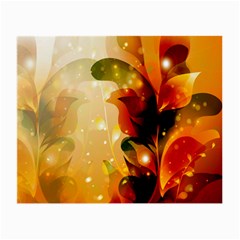 Awesome Colorful, Glowing Leaves  Small Glasses Cloth (2-side)