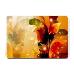 Awesome Colorful, Glowing Leaves  Small Doormat 