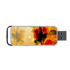 Awesome Colorful, Glowing Leaves  Portable Usb Flash (one Side)