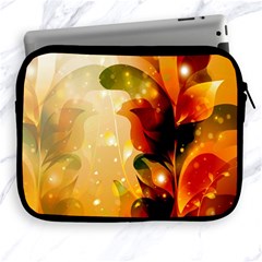 Awesome Colorful, Glowing Leaves  Apple Ipad 2/3/4 Zipper Cases by FantasyWorld7