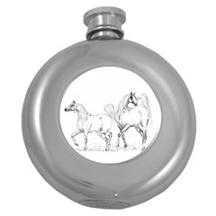 Logosquare Round Hip Flask (5 Oz) by TwoFriendsGallery