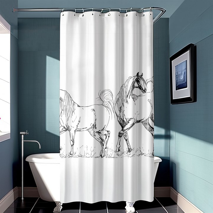 Logosquare Shower Curtain 36  x 72  (Stall) 