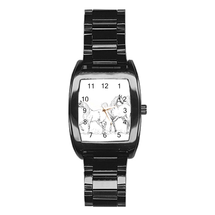 Logosquare Stainless Steel Barrel Watch