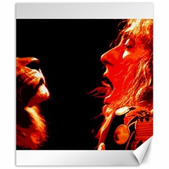 Robert And The Lion Canvas 8  X 10 