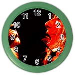 Robert And The Lion Color Wall Clocks Front