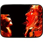 Robert And The Lion Double Sided Fleece Blanket (Mini)  35 x27  Blanket Front