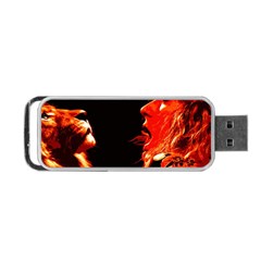 Robert And The Lion Portable Usb Flash (one Side)