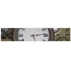 Steampunk, Awesome Clocks With Gears, Can You See The Cute Gescko Flano Scarf (large) 