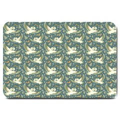 Owls In Flight Large Door Mat