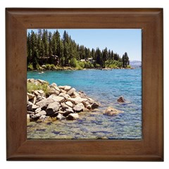 Nevada Lake Tahoe  Framed Tiles by TwoFriendsGallery