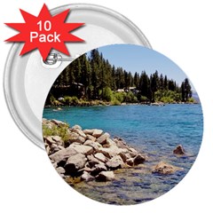 Nevada Lake Tahoe  3  Buttons (10 Pack)  by TwoFriendsGallery