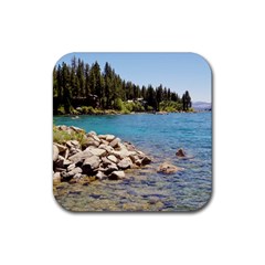 Nevada Lake Tahoe  Rubber Coaster (square) 