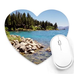 Nevada Lake Tahoe  Heart Mousepads by TwoFriendsGallery