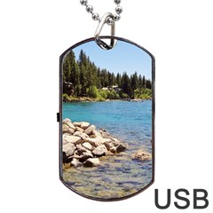 Nevada Lake Tahoe  Dog Tag Usb Flash (one Side)