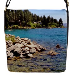 Nevada Lake Tahoe  Flap Messenger Bag (s) by TwoFriendsGallery