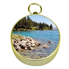 Nevada Lake Tahoe  Gold Compasses