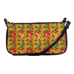 Abstract Hummingbird Pattern Shoulder Clutch Bags by LovelyDesigns4U