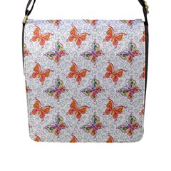 Butterfly Flap Closure Messenger Bag (l)