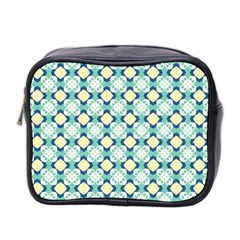 Yellow Blue Muted Mini Travel Toiletry Bag (two Sides) by 4SeasonsDesigns