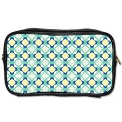 Yellow Bluue Muted  Travel Toiletry Bag (two Sides) by 4SeasonsDesigns