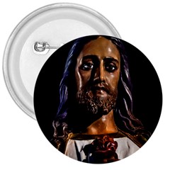 Jesus Christ Sculpture Photo 3  Buttons by dflcprints