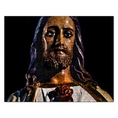 Jesus Christ Sculpture Photo Rectangular Jigsaw Puzzl by dflcprints