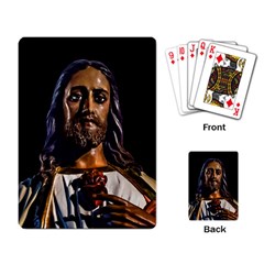 Jesus Christ Sculpture Photo Playing Card by dflcprints