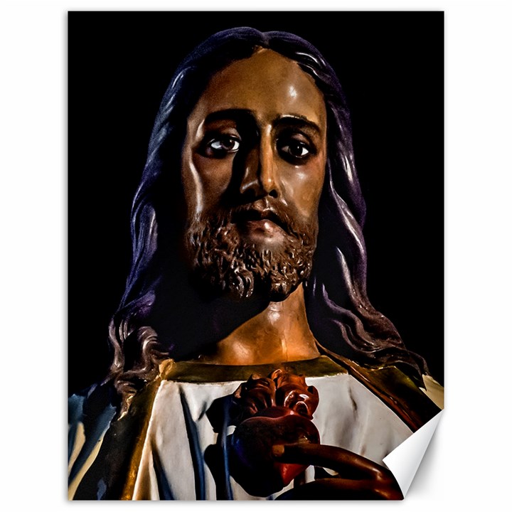 Jesus Christ Sculpture Photo Canvas 12  x 16  