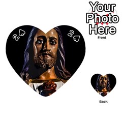 Jesus Christ Sculpture Photo Playing Cards 54 (heart)  by dflcprints