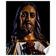 Jesus Christ Sculpture Photo Canvas 11  X 14   by dflcprints