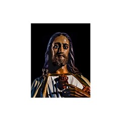 Jesus Christ Sculpture Photo Shower Curtain 48  X 72  (small) 