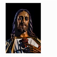 Jesus Christ Sculpture Photo Large Garden Flag (two Sides)