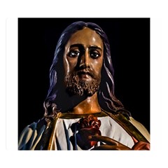 Jesus Christ Sculpture Photo Double Sided Flano Blanket (small)  by dflcprints