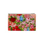 Pretty Sparkly Roses Cosmetic Bag (Small)  Back