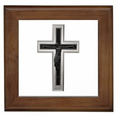 Christian Cross Framed Tile by igorsin