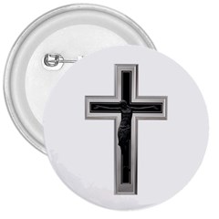 Christian Cross 3  Button