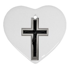 Christian Cross Ornament (heart)