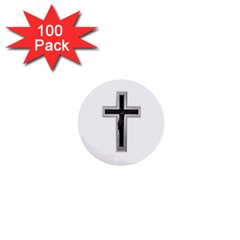 Christian Cross 1  Mini Button (100 Pack) 