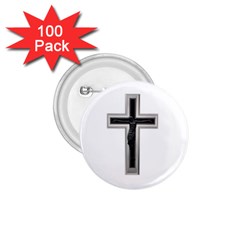 Christian Cross 1 75  Button (100 Pack)  by igorsin