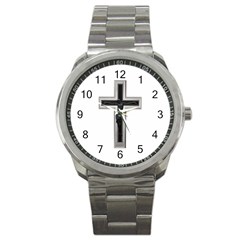 Christian Cross Sport Metal Watch