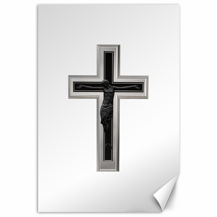 Christian cross Canvas 12  x 18 