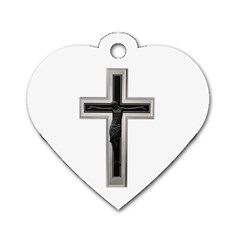 Christian Cross Dog Tag Heart (one Side) by igorsin